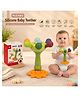 Puchku Manual rotate Teether Rattle Bright Colors & Sounds|Promotes Motor Skills & Sensory Development| (Pack of 1, Green)