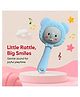 Puchku Baby Silicone Teether Cum Rattle Safe, Soothing & Fun For Teething Infants -Blue