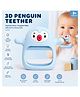 Puchku Soft Silicone Penguin teether for soothing gums - Pack of 1 , Blue