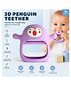 Puchku Soft Silicone Penguin teether for Soothing gums - Pack of 1, Purple