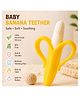 Puchku Banana Shaped Silicone Baby Teething Toy , Gum Soothing for Babies ( Pack of 1 , Yellow )