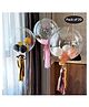 Puchku 20 Inch Crystal Clear Transparent Bobo Polyvinyl Chloride Balloons - Pack of 10