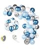 Puchku Theme Color Birthday Metallic Balloons Decoration Set of 50 - Multicolour
