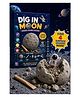 Zyamalox Dig-in Moon surprise space eraser toy educational stem activity for kids science digging game astronaut eraser discovery toy fun children gift set (Random 4 Space Erasers inside)