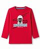 Junior Killer Cotton Lycra Woven Full Sleeves T-Shirt with Anime And Text Print - Red