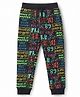 Junior Killer Knit Full Length Text Printed Lounge Pant - Black