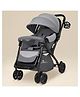 StarAndDaisy Foldable Stroller for Baby 0-3 Years Infant & Toddler / Travel Pram for Baby with Adjustable Canopy & Footrest with Lockable Wheels,Safety Harness Belt - Grey
