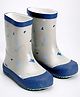 Little Surprise Box Alphabets Designed Slip On Gumboots - Grey