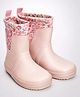 Little Surprise Box Floral Designed Gumboots - Pink