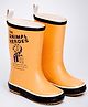 Little Surprise Box Giraffes Designed Gumboots - Orange