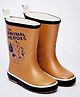 Little Surprise Box Mother & Baby Bear Designed Gumboots - Brown