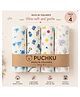 Puchku Premium Muslin Baby Hanky - Ultra Soft, Absorbent, Multipurpose Cloth for Newborns & Infants Set of 4