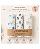 Puchku Premium Muslin Baby Hanky - Ultra Soft, Absorbent, Multipurpose Cloth for Newborns & Infants Set of 3
