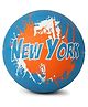 Dr. Toy Basketball New York Print - Blue