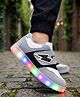 Steprite Colour Blocked Velcro Closure LED Shoes - Grey