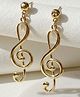 Jewelz  Stylish Treble Clef Statement Earrings for Women & Girls