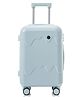 20 Inch Carry-On Trolley Luggage Bag - Light Blue| USB Charging Port| Cup Holder| Combination Lock| Spacious Travel Suitcase