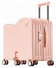 Kids Ride-On Trolley Luggage Bag 20 Inch | 6-Wheel Scoot-Case| Polycarbonate Shell| 40L Storage| Foldable Footrest| Phone Holder & Bag Hooks| Number Lock| Kids Travel Suitcase - Pink