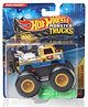 Hot Wheels Mood Crusher Die Cast Free Wheel Free Style Dem Derby Monster Toy Truck   - Yellow & Blue