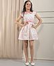 CRIMSOUNE CLUB Woven Cap Sleeves Floral Printed Dress - Pink