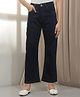CRIMSOUNE CLUB Cotton Denim Solid Jeans - Navy Blue