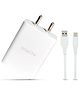 Onelife CH 07 20W USB Quick Charger with Type C cable for all mobiles, White
