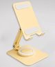 One Life Flexi 360 Adjustable Mobile Holder Stand for Desk, Foldable Aluminum Alloy Phone Stand with 360° Rotation, Multi Angle Desktop Holder for Smartphones & Tablets, Yellow