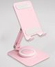 One Life Flexi 360 Adjustable Mobile Holder Stand for Desk, Foldable Aluminum Alloy Phone Stand with 360° Rotation, Multi Angle Desktop Holder for Smartphones & Tablets, Pink