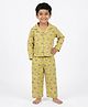 House of Raavi Cotton Woven Full Sleeves Puppies Printed Coordinating Shirt & Pajama Night Suit - Green