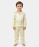 House of Raavi  Woven Full Sleeves Solid Shirt & Pajama Night Suit - Yellow