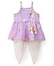 Saka Designs Female Cotton Sleeveless Indo Western Sets Mouve 4-5Y