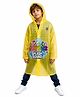 Viva Rainwear PVC Full Sleeves Animal Friends Designed Translucent Raincoat - Yellow