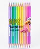 QIPS Pastel Bi-Color Pencils | 24 Shades in 12 Pcs | Triangular Grip | 3mm Smooth Lead