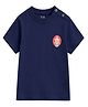 Button Bear Cotton Knit Cocomelon Featuring Half Sleeves Characters Printed Tee - Navy Blue