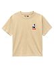 Button Bear Cotton Knit Paw Patrol Featuring Half Sleeves Characters Back Printed Tee - White