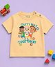Button Bear Cotton Knit Cocomelon Featuring Half Sleeves Character Printed Tee - Beige