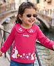 Babyhug 100% Cotton Knit Top with Full Sleeves and Rabbit Print in Pink for 2-3 Years