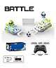 AKN TOYS Football Match RC Bumper Car Toy Set with 2 Remote Control Cars, 2 Player Battle Soccer Game, 2 Figures, 2 Goals, 2 Balls,  - PACK OF 1 - ( COLOR MAY VARY )