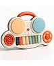 AKN TOYS Drum Keyboard Musical Plastic Toys with Flashing Lights - Animal Sounds and Songs, - PACK OF 1 - ( COLOR MAY VARY )