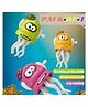 AKN TOYS Key Operated Octopus Toys for Kids, Key Operated Wind Up Jelly Fish Toys for Babies, Crazy 5-Leg Action Crawling Dancing Octopus Toy - PACK OF 1 - ( COLOR MAY VARY )