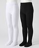 Cutewalk By Babyhug Anti-Bacterial Tights Pack Of 2 - Black & White