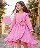 Mark & Mia Full Sleeves Winter Frock - Pink