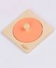 BrainyTots Circle Shape Puzzle  Wooden with Mirror Base