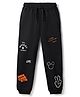 Pine Kids Disney Terry Knit Full Length Track Pants With Mickey Mouse Graphic - Black