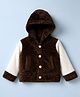 Kanvin Fur Knit Full Sleeves Hoodies - Dark Brown