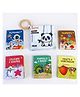 BrainyTots Baby's First Books Set Cloth Book & 5 Board Books