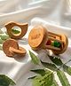 BrainyTots Newborn Neem Gift Box  3 Neem Wood Toys Set