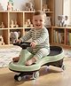 JoyRide Pixel Pro Twist & Go Swing Car for Kids - With Front LED & Glowing LED Wheels, Music, Indoor Outdoor Fun - Mint Green