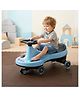 JoyRide Pixel Twist & Go Swing Car for Kids - With Front LED Lights, Music, Smooth Ride-On Magic Car- Pastel Blue