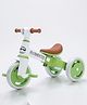 JN Creations 3-in-1 Toddler Tricycle | Slide, Pedal & Balance Bike for Kids | Leather Seat, Silent Wheels & Sturdy Frame | 10 Months to 3 Years (Green)
